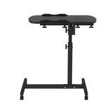 Artiss Laptop Desk Table Fan Cooling Black 60CM - Side View