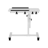 Artiss Laptop Desk Table Fan Cooling White 60CM - Top-Down View