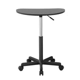 Artiss Mobile Height-Adjustable Laptop Desk with Caster Wheels - 60CM Black
