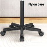 Artiss Mobile Height-Adjustable Laptop Desk with Caster Wheels - 60CM Black - Rear View