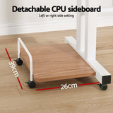 Artiss Laptop Desk Table Adjustable Light Wood 80CM - 45-Degree Angle