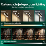 Artiss 2-in-1 LED Floor Lamp with Galaxy Projector &Remote, 178cm Tall Torchiere Standing Light with Dynamic RGB Aurora Stepless 4 Colour Temperatures, 1H Timer for Living Room, Bedroom Kids Room - Rear View