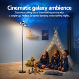 Artiss 2-in-1 LED Floor Lamp with Galaxy Projector &Remote, 178cm Tall Torchiere Standing Light with Dynamic RGB Aurora Stepless 4 Colour Temperatures, 1H Timer for Living Room, Bedroom Kids Room - Close-Up Angle
