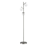 Artiss 3-Light Tree Floor Lamp 165cm Tall Standing Light with Sphere Glass Shades for Modern Homes - Close-Up Angle