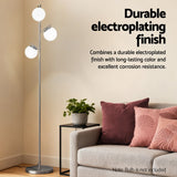 Artiss 3-Light Tree Floor Lamp 165cm Tall Standing Light with Sphere Glass Shades for Modern Homes - Front View