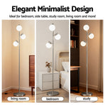 Artiss 3-Light Tree Floor Lamp 165cm Tall Standing Light with Sphere Glass Shades for Modern Homes