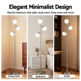 Artiss 3-Light Tree Floor Lamp 165cm Tall Standing Light with Sphere Glass Shades for Modern Homes - Side View