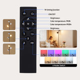 Artiss RGB Floor Lamp LED with 3 Swivel Lights Color Changing Lamp with Remote Stepless Dimmable - Extra Image