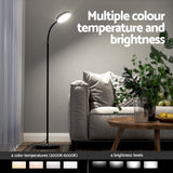 Artiss LED Floor Lamp Remote Adjustable Light Stand Home Living Room Reading - Top-Down View