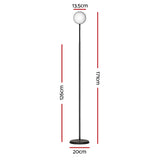 Versatile Remote-Controlled LED Floor Lamp with Adjustable Brightness and Color Temperature for Home Use - Front View