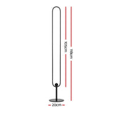 Artiss RGB LED Floor Lamp Remote Control Corner Light Stand Gaming Room 118CM