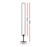 Artiss RGB LED Floor Lamp Remote Control Corner Light Stand Gaming Room 118CM - Front View