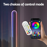 Artiss RGB LED Floor Lamp Remote Control Corner Light Stand Gaming Room 118CM - 45-Degree Angle