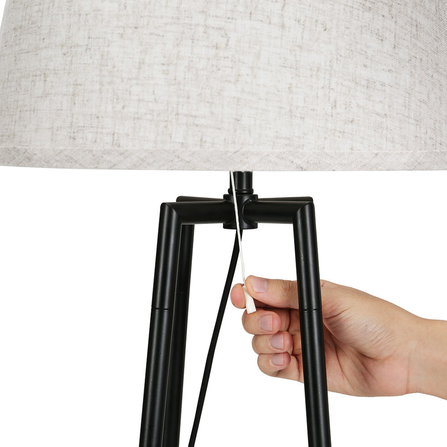 Artiss Floor Lamp 2 Tier Shelf Storage LED Light Stand Home Living Room Upright, image 4