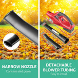 Giantz 20V Cordless Leaf Blower Garden Lithium Electric Battery Nozzles 2-Speed - Top-Down View