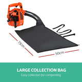 Giantz 25.4cc Petrol Leaf Blower Vacuum 2-in-1 Garden Vac Mulcher Blower Orange - Extra Image