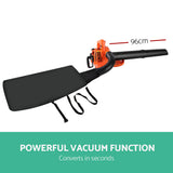 Giantz 25.4cc Petrol Leaf Blower Vacuum 2-in-1 Garden Vac Mulcher Blower Orange - Close-Up Angle