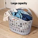 Artiss Laundry Basket Hamper Large Foldable Washing Clothes Storage Organiser - Top-Down View