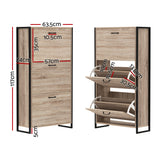 Artiss Shoe Rack Cabinet Adjustable Shelves 24 Pairs Tim - Top-Down View
