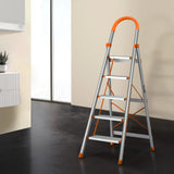 Giantz 5 Step Ladder Multi-Purpose Folding Aluminium Light Weight Non Slip Platform - Low Angle