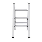 Giantz 3 Step Ladder Multi-Purpose Folding Aluminium Light Weight Platform