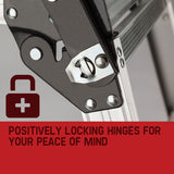 50cm Tall BULLET Folding Work Platform Aluminium Painting Dry Wall Car Washing - Close-Up Angle