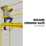 Baumr-AG Safety Guard Rail for Adjustable Mobile Scaffold - 45-Degree Angle