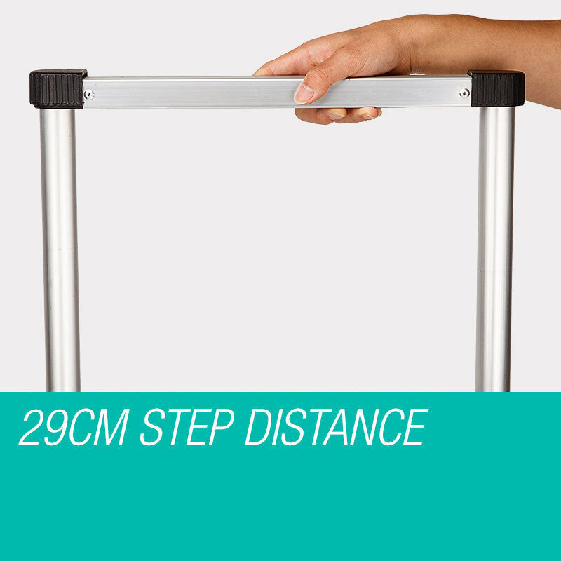 2m Telescopic Aluminium Ladder Alloy Extension Extendable Steps Multi Adjustable