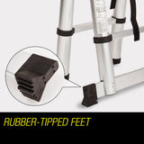 3.8m Multipurpose Telescopic Folding Ladder Aluminium Alloy Extension Steps AU