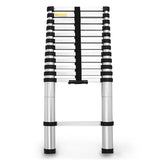 3.8m Telescopic Aluminium Ladder Alloy Extension Extendable Steps Multi Portable