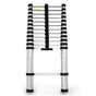3.8m Telescopic Aluminium Ladder Alloy Extension Extendable Steps Multi Portable