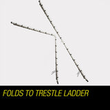 4.4m Multipurpose Aluminium Telescopic Folding Ladder Alloy Extension Steps