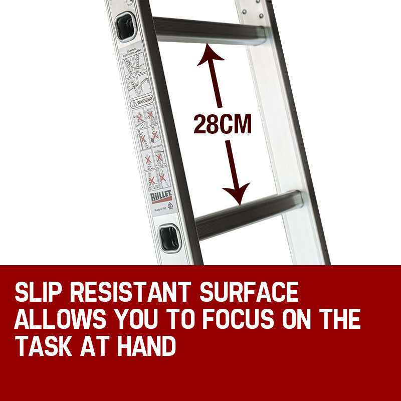 4.7m BULLET Multi-Purpose Ladder Aluminium Extension Folding Adjustable Step