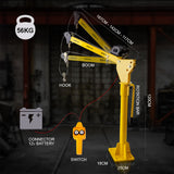 T-REX 12V 800kg 360 Degree Swivel Lifting Crane, for Ute Truck Workshop