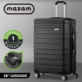 Mazam 28" Luggage Set TSA Lock Hard Case Black