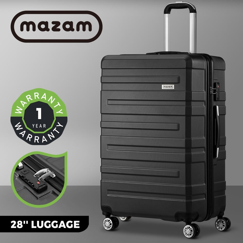Mazam 28" Luggage Set TSA Lock Hard Case Black