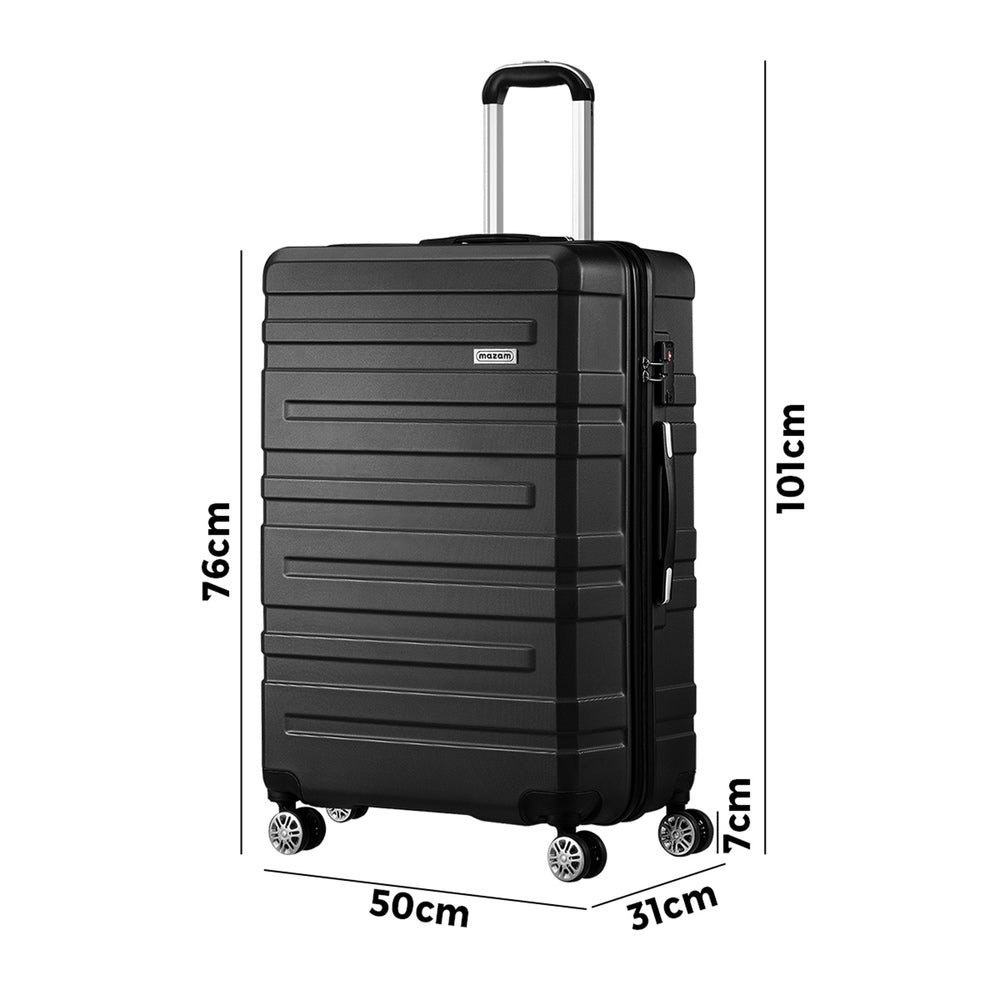 Mazam 28" Luggage Set TSA Lock Hard Case Black