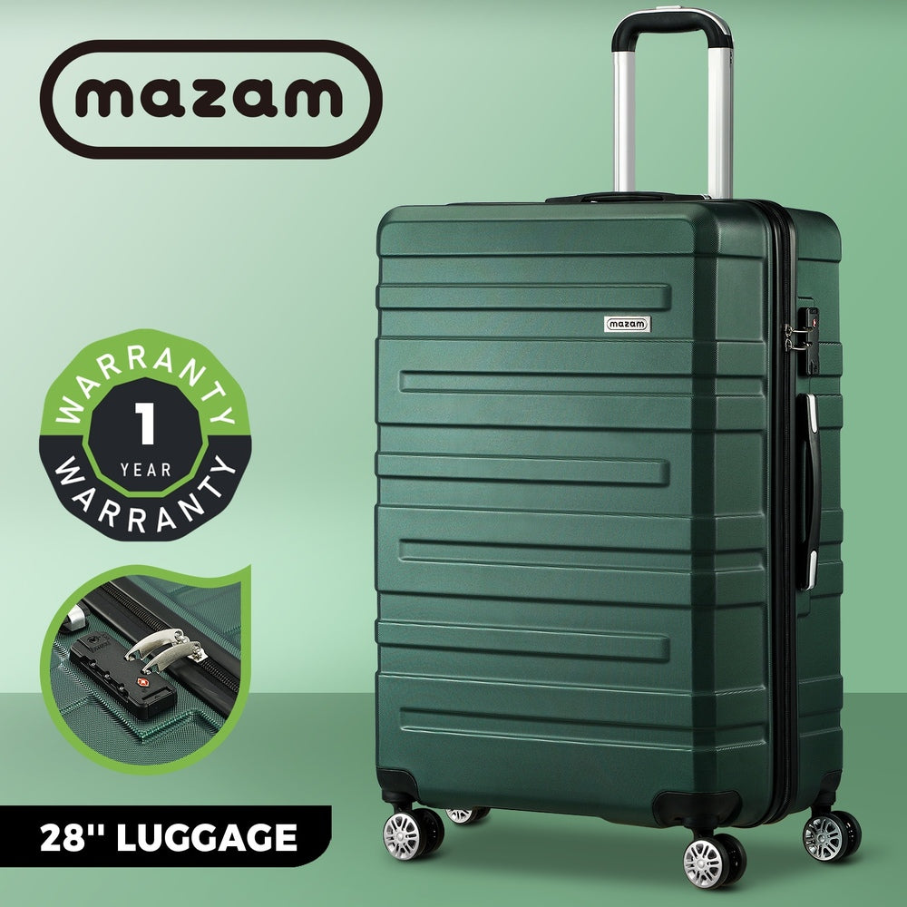 Mazam 28" Luggage Set TSA Lock Hard Case Green