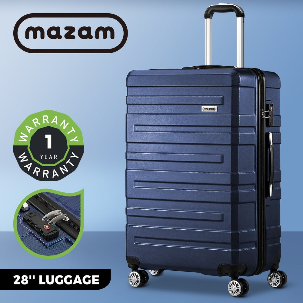 Mazam 28" Luggage Set TSA Lock Hard Case Navy
