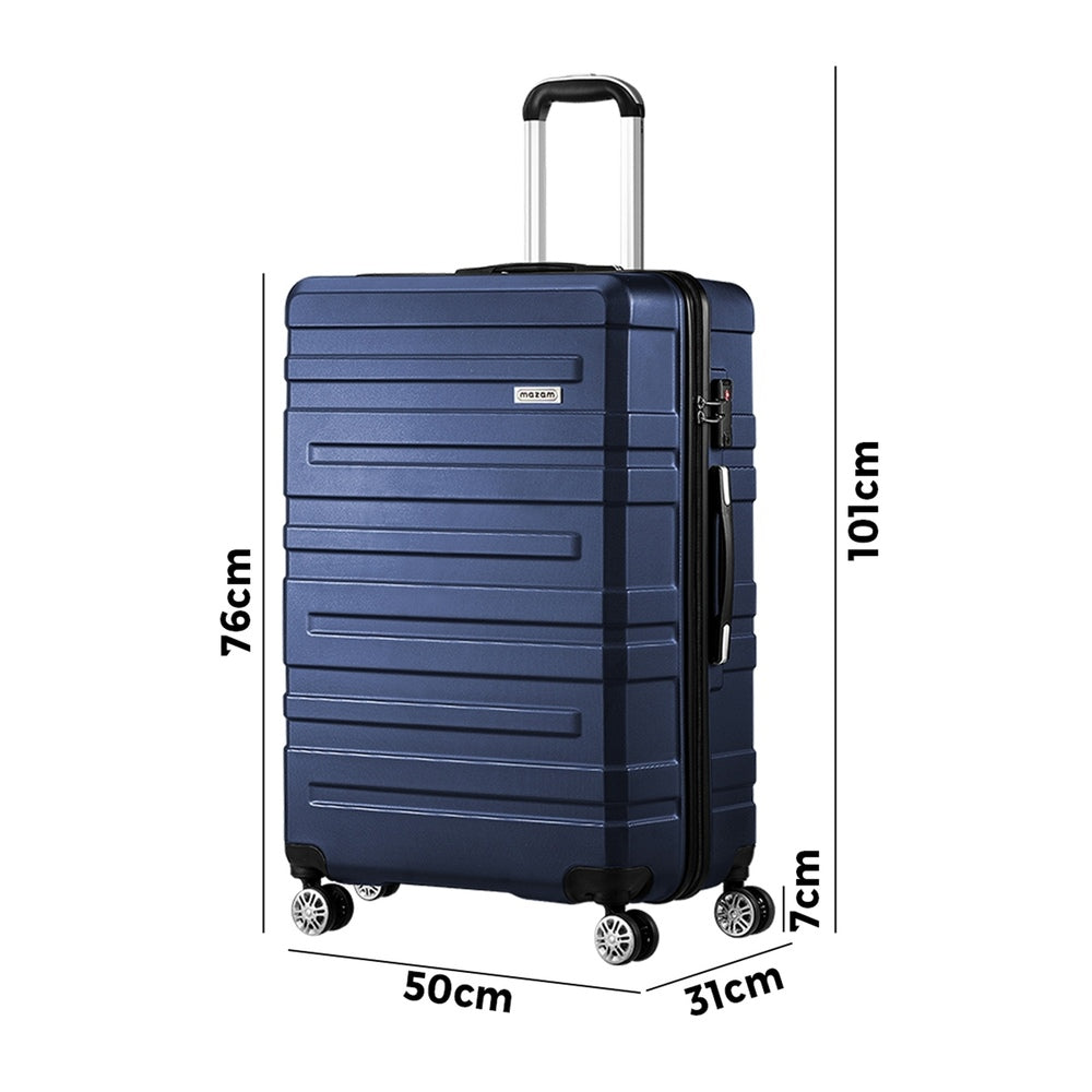 Mazam 28" Luggage Set TSA Lock Hard Case Navy