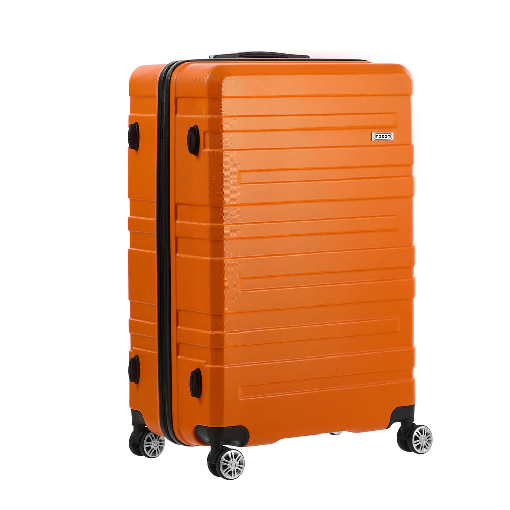 Mazam 28" Luggage Suitcase Trolley Set TSA Lock Hard Case Orange