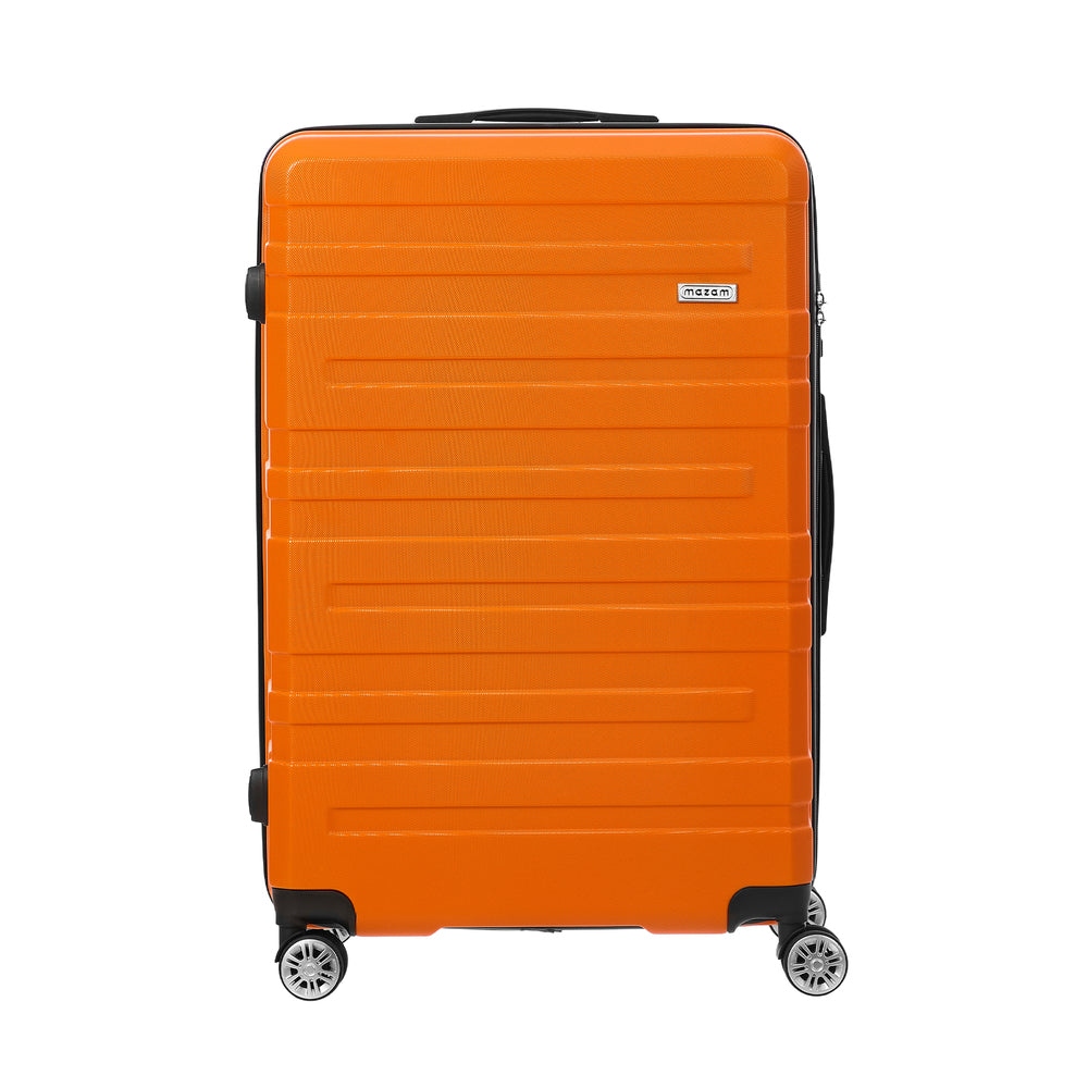 Mazam 28" Luggage Suitcase Trolley Set TSA Lock Hard Case Orange