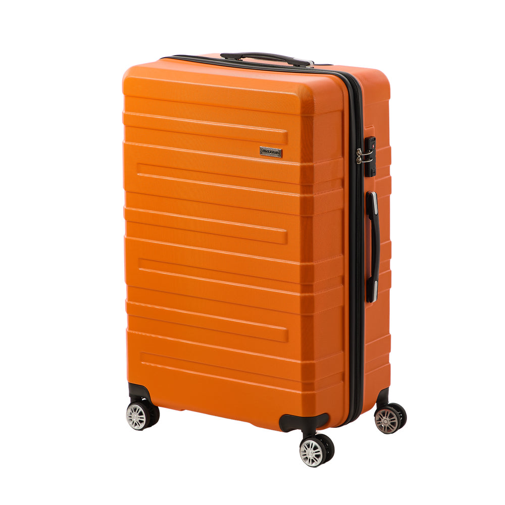 Mazam 28" Luggage Suitcase Trolley Set TSA Lock Hard Case Orange