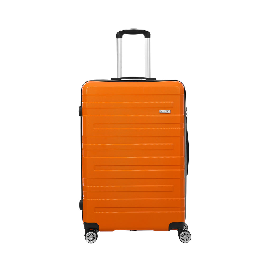 Mazam 28" Luggage Suitcase Trolley Set TSA Lock Hard Case Orange