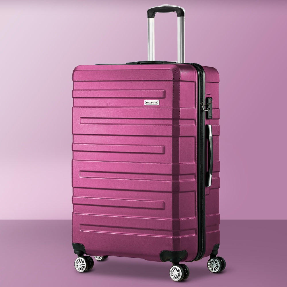 Mazam 28" Luggage Suitcase Trolley Set TSA Lock Hard Case Magenta