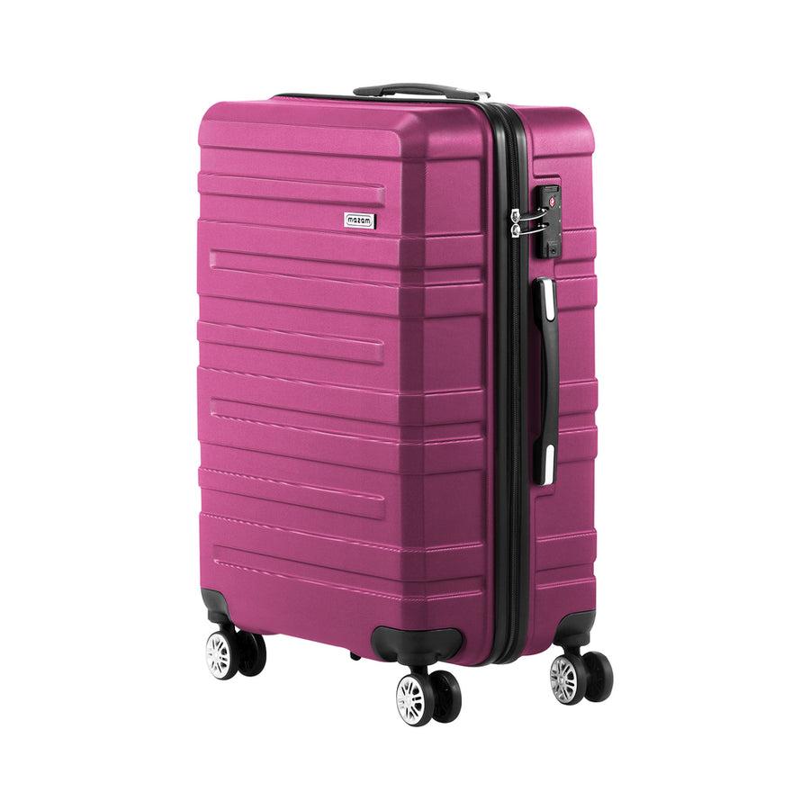 Mazam 28" Luggage Suitcase Trolley Set TSA Lock Hard Case Magenta