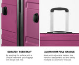Mazam 28" Luggage Suitcase Trolley Set TSA Lock Hard Case Magenta