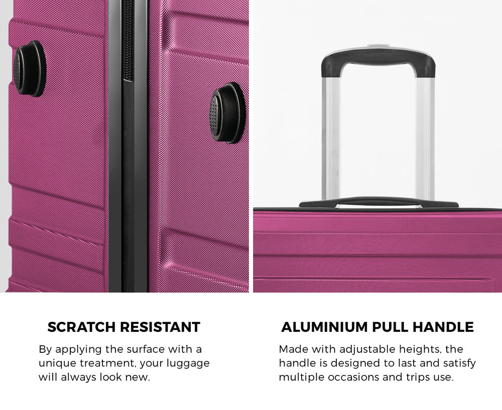 Mazam 28" Luggage Suitcase Trolley Set TSA Lock Hard Case Magenta