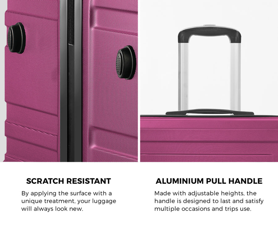 Mazam 28" Luggage Suitcase Trolley Set TSA Lock Hard Case Magenta