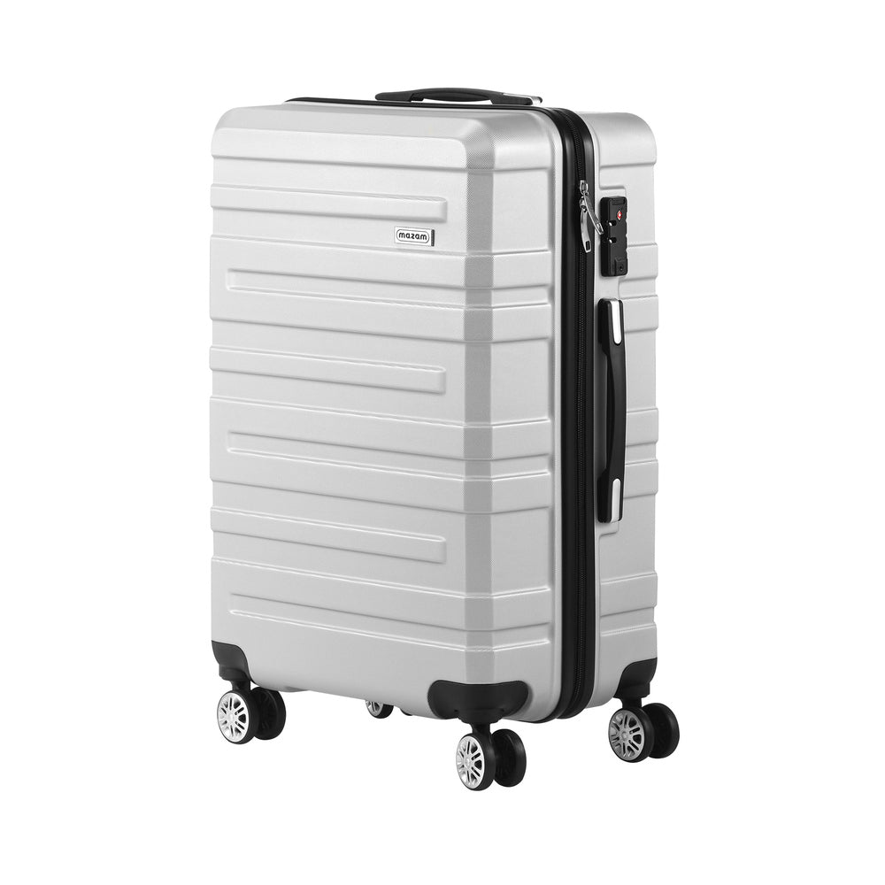 Mazam 28" Luggage Set TSA Lock Hard Case Silver